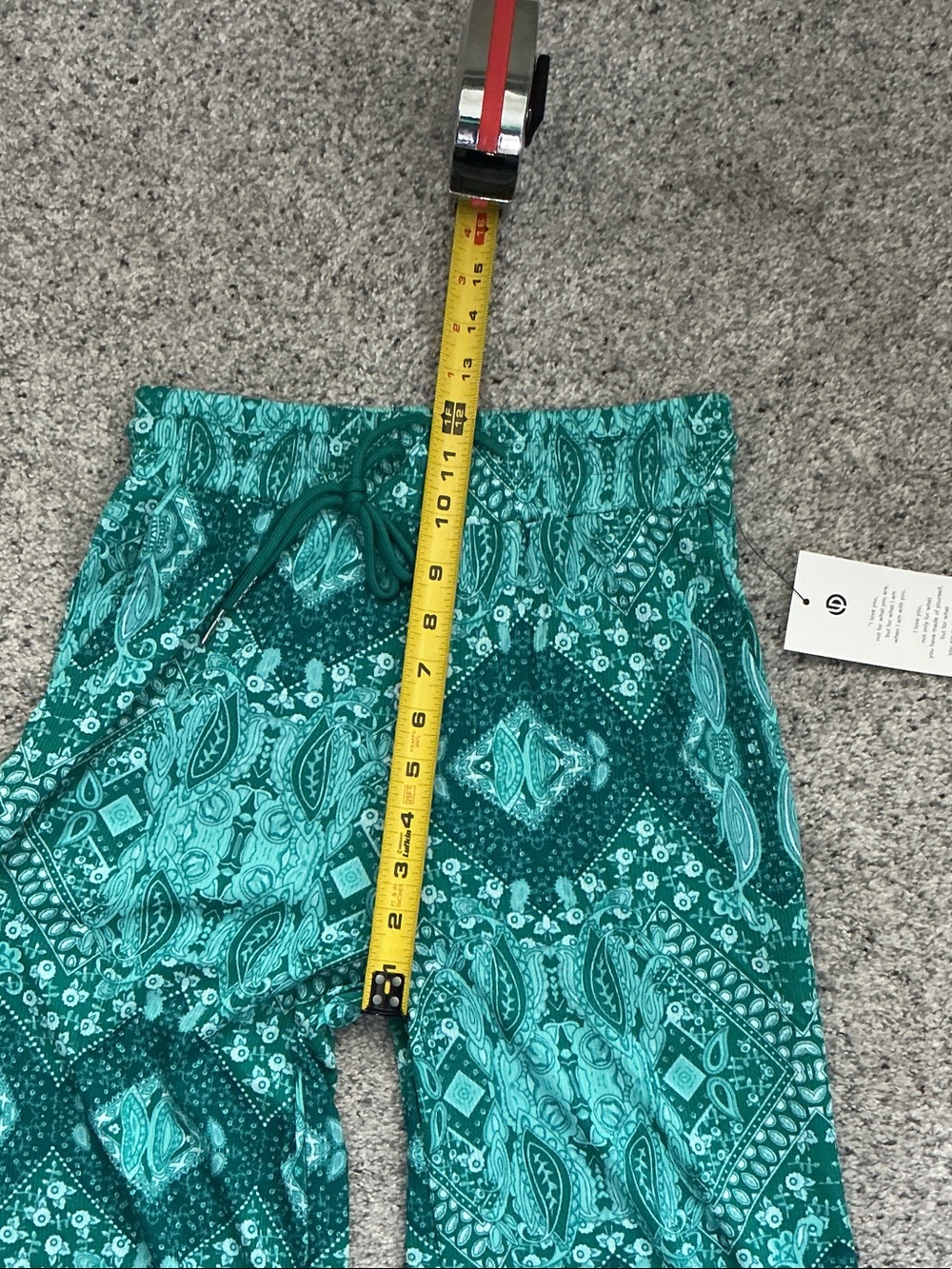 NWT Love Poem Boho Straight-Leg Pants ~ Teal - Picture 7 of 11